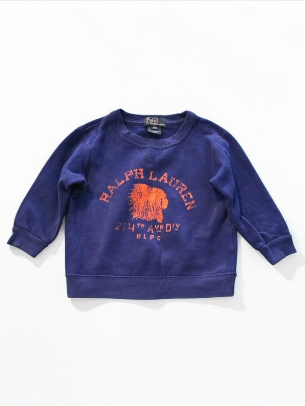 Polo Ralph Lauren Baby  Toddler Sweatshirt 18M Navy Indian Head Sweatshirt